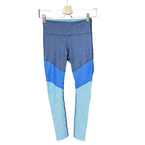 Outdoor Voices Springs 7/8 Leggings Blue Tri Tone Size‎ XS
